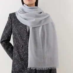 Frayed Logo Scarf