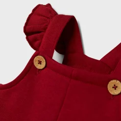 Frill Button Dungarees