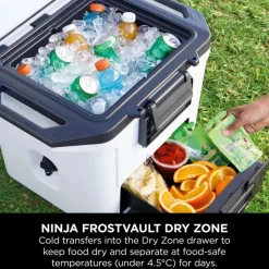 FrostVault 28L Hard Cooler, Cloud White