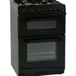 FS 60cm Twin Cavity Natural Gas Cooker Black