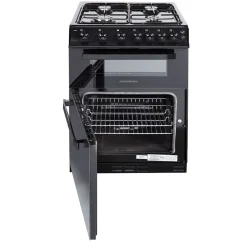 FS 60cm Twin Cavity Natural Gas Cooker Black