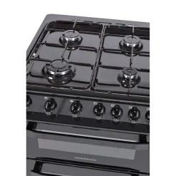 FS 60cm Twin Cavity Natural Gas Cooker Black