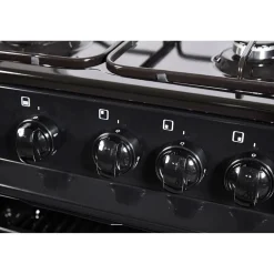FS 60cm Twin Cavity Natural Gas Cooker Black