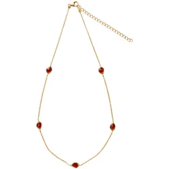 Garnet Stepping Stone Necklace
