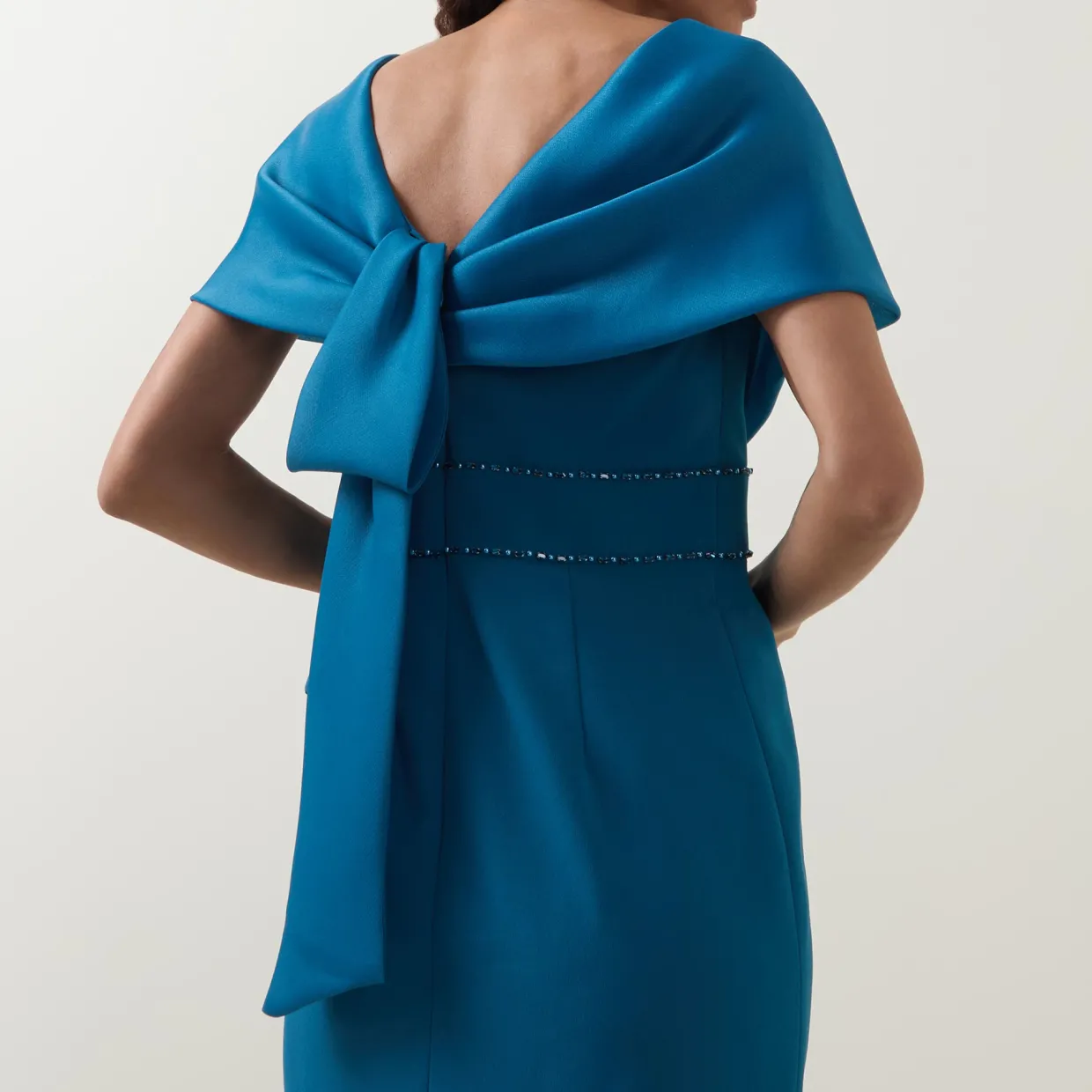Gathered Embellished Dress