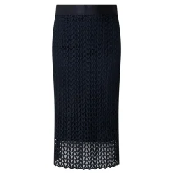 Geometric High-Waist Pencil Skirt