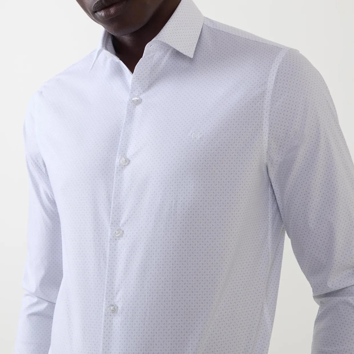 Geometric Single Cuff Formal Shirt