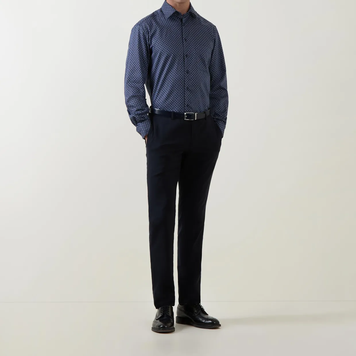 Geometric Single Cuff Shirt