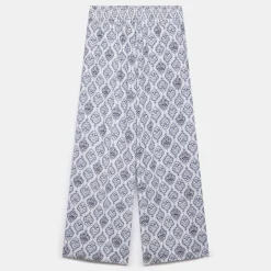 Geometric Tile Wide-Leg Trousers