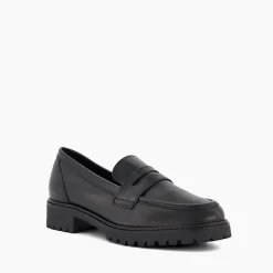 Gild Cleated-Sole Penny-Trim Loafers