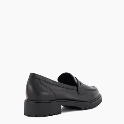 Gild Cleated-Sole Penny-Trim Loafers