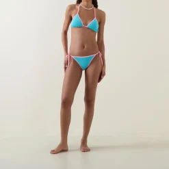 Gina Contrast Triangle Two-Piece Bikini Set
