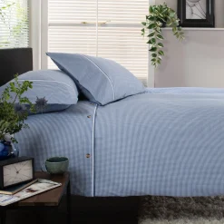 Gingham Duvet Set Blue/White