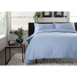 Gingham Duvet Set Blue/White