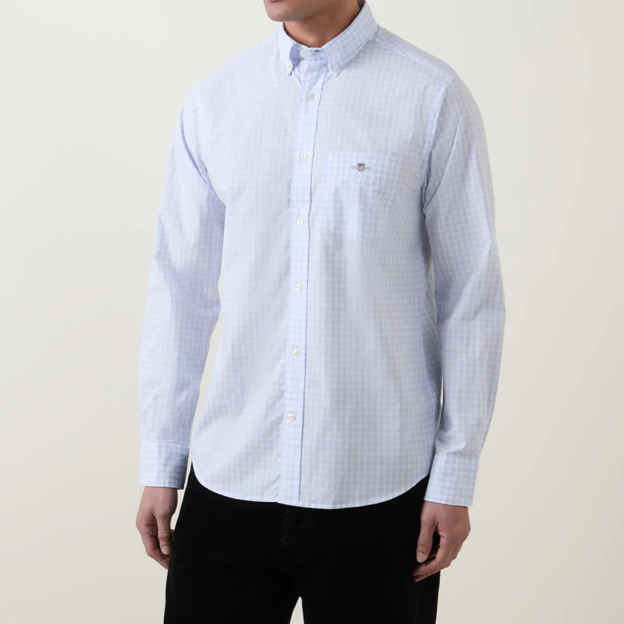 Gingham Poplin Shirt