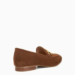 Glair Suede Snaffle Trim Loafers