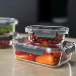 Glass Containers Set of Four