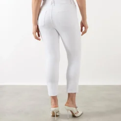 Good Raw Hem High-Rise Straight Leg Jeans