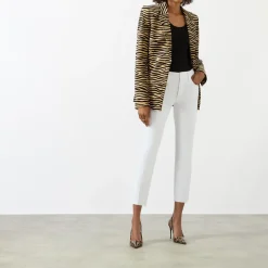 Good Raw Hem High-Rise Straight Leg Jeans