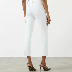 Good Raw Hem High-Rise Straight Leg Jeans