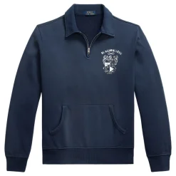 Graphic Quarter-Zip Fleece Sweatshirt