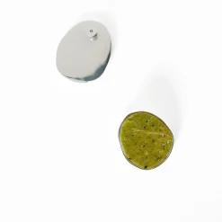 Green Jasper Disc Earring