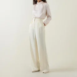 Gwyneth Blouson-Sleeve Blouse