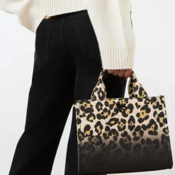 Hadlee Leopard Small Tote Bag