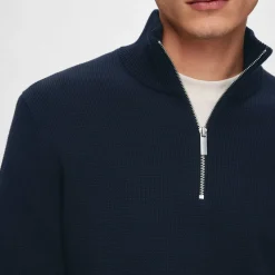Half-Zip Knitted Sweater