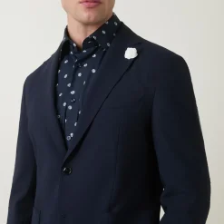 Hanry Seersucker Single-Breasted Blazer