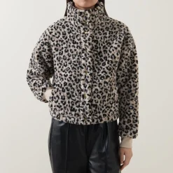 Harley Leopard Fleece Jacket