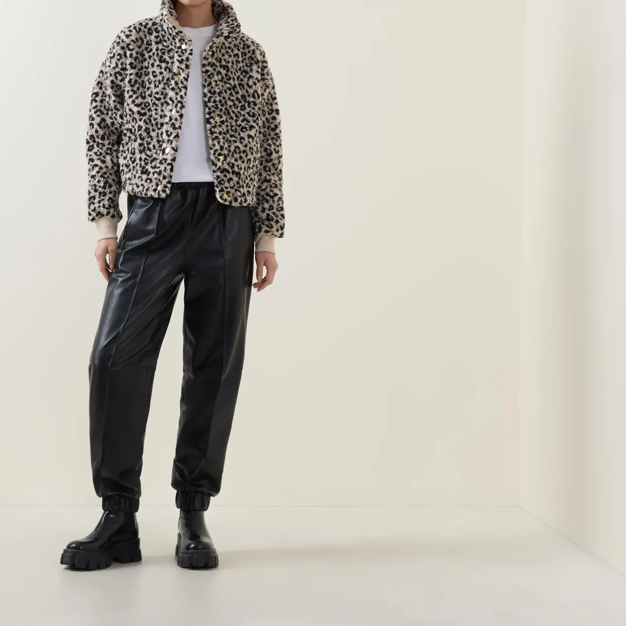 Harley Leopard Fleece Jacket