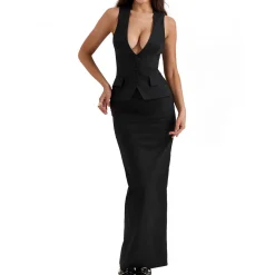 Hart Twill Pencil Skirt