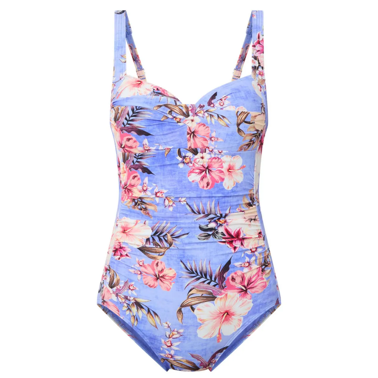 Hawaii Ruched Floral Swimsuit