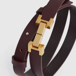 Hayley Leather Square Hinge Belt
