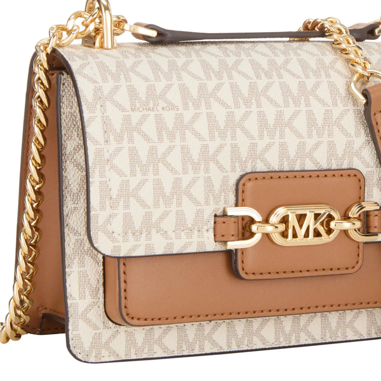 Heather Logo-Canvas Shoulder Bag