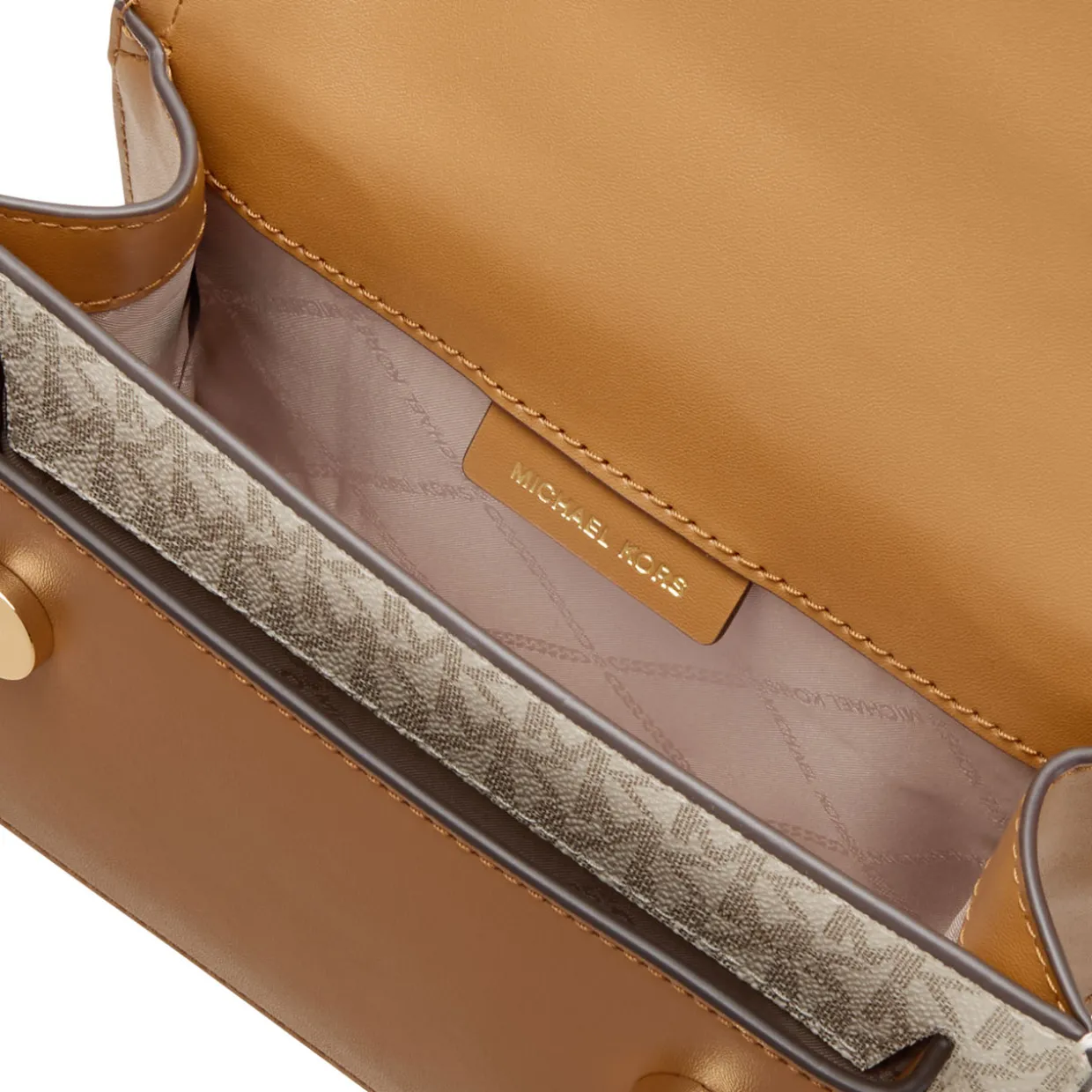 Heather Logo-Canvas Shoulder Bag