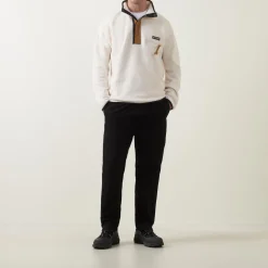 Helvetia Half-Snap Logo Fleece Sweatshirt