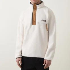 Helvetia Half-Snap Logo Fleece Sweatshirt