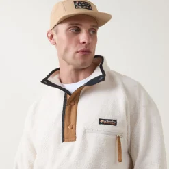 Helvetia Half-Snap Logo Fleece Sweatshirt