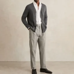 Herringbone Side Adjuster Trousers