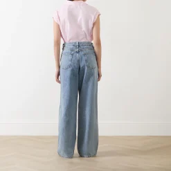 Higg Rhinestone Wide Leg Jeans