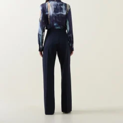 High-Rise Bootcut Trousers