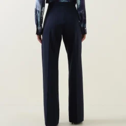 High-Rise Bootcut Trousers