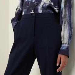 High-Rise Bootcut Trousers