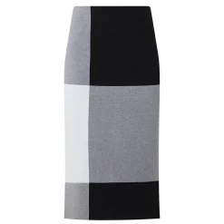 High-Rise Colour-Block Pencil Skirt