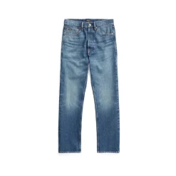High-Rise Cropped Straight Leg Jeans