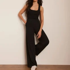 High-Rise Palazzo Wide Leg Trousers