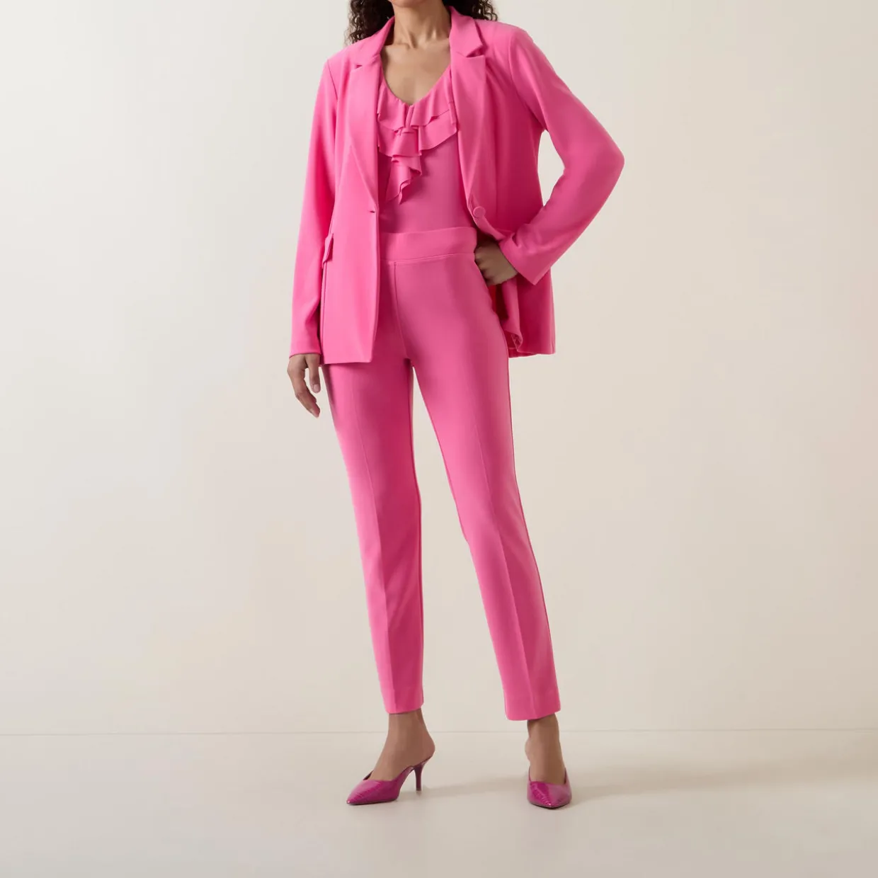 High-Rise Skinny Leg Trousers