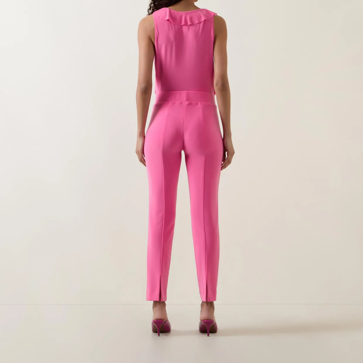 High-Rise Skinny Leg Trousers